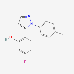 5-Fluoro-2-(1-p-tolyl-1H-pyrazol-5-yl)phenol