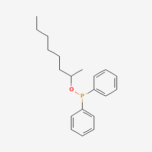 molecular formula C20H27OP B14495243 Octan-2-YL diphenylphosphinite CAS No. 63543-81-7