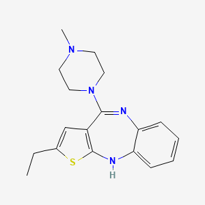 molecular formula C18H22N4S B1449527 2-Ethyl-4-(4-methylpiperazin-1-yl)-10H-benzo[b]thieno[2,3-e][1,4]diazepine CAS No. 61325-71-1
