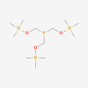 molecular formula C12H33O3PSi3 B14495282 Phosphine, tris[[(trimethylsilyl)oxy]methyl]- CAS No. 63245-87-4