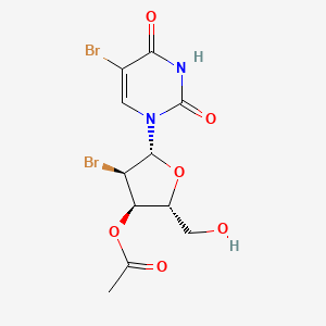 molecular formula C11H12Br2N2O6 B14495296 3'-O-Acetyl-2',5-dibromo-2'-deoxyuridine CAS No. 65591-39-1