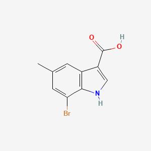 molecular formula C10H8BrNO2 B1449531 7-Bromo-5-methyl-1H-indole-3-carboxylic acid CAS No. 1360891-25-3