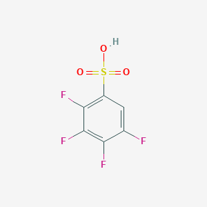 molecular formula C6H2F4O3S B14495403 2,3,4,5-Tetrafluorobenzene-1-sulfonic acid CAS No. 63559-74-0