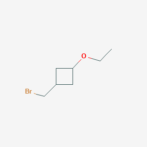 molecular formula C7H13BrO B1449542 1-(Bromomethyl)-3-ethoxycyclobutane CAS No. 1694151-62-6