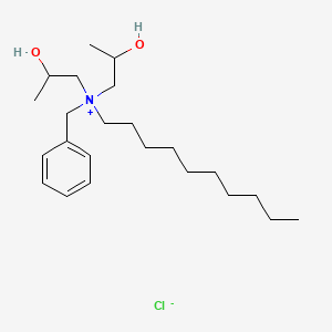 molecular formula C23H42ClNO2 B14495440 Benzyldecylbis(2-hydroxypropyl)ammonium chloride CAS No. 65059-95-2
