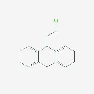 molecular formula C16H15Cl B14495458 9-(2-Chloroethyl)-9,10-dihydroanthracene CAS No. 63820-34-8