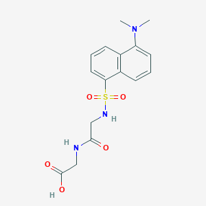 molecular formula C16H19N3O5S B14495523 N-[5-(Dimethylamino)naphthalene-1-sulfonyl]glycylglycine CAS No. 65251-19-6