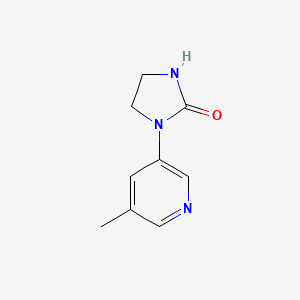 molecular formula C9H11N3O B1449554 1-(5-Methylpyridin-3-yl)imidazolidin-2-one CAS No. 1696921-12-6