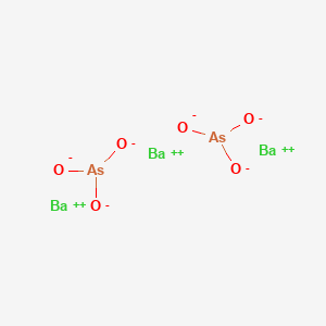 molecular formula Ba(AsO3)2<br>As2Ba3O6 B144956 Barium arsorite (3/2) CAS No. 125687-68-5