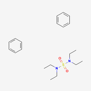 molecular formula C20H32N2O2S B14495622 benzene;N-(diethylsulfamoyl)-N-ethylethanamine CAS No. 63409-54-1
