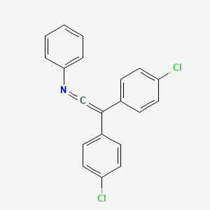 molecular formula C20H13Cl2N B14495670 2,2-Bis(4-chlorophenyl)-N-phenylethen-1-imine CAS No. 63168-08-1