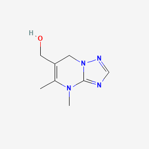 molecular formula C8H12N4O B1449569 {4,5-dimethyl-4H,7H-[1,2,4]triazolo[1,5-a]pyrimidin-6-yl}methanol CAS No. 1566796-31-3