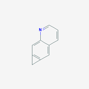 molecular formula C10H7N B144957 6H-Cyclopropa[g]quinoline CAS No. 130566-12-0
