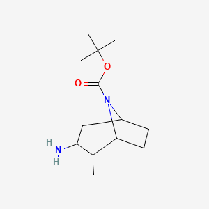 tert-Butyl 3-amino-2-methyl-8-azabicyclo[3.2.1]octane-8-carboxylate