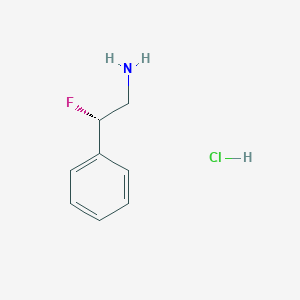 molecular formula C8H11ClFN B1449574 (2S)-2-fluoro-2-phenylethan-1-amine hydrochloride CAS No. 1247163-72-9