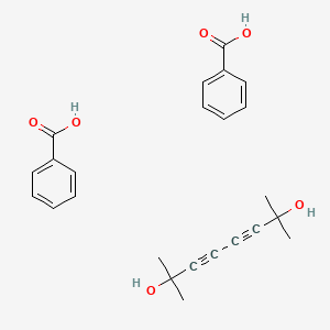 molecular formula C24H26O6 B14495747 Benzoic acid;2,7-dimethylocta-3,5-diyne-2,7-diol CAS No. 63389-97-9