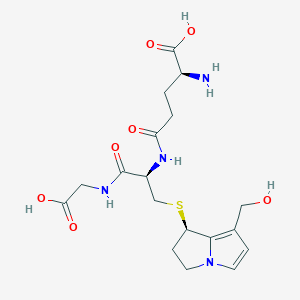 molecular formula C18H26N4O7S B14495754 Glutathione-dehydro-retronecine Conjugate CAS No. 64660-86-2