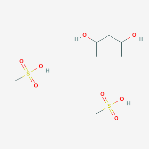 molecular formula C7H20O8S2 B14495778 Methanesulfonic acid;pentane-2,4-diol CAS No. 64923-71-3