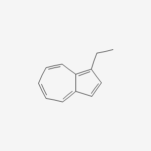 molecular formula C12H12 B14495814 Azulene, 1-ethyl- CAS No. 63964-75-0