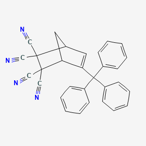 molecular formula C30H20N4 B14495828 5-(Triphenylmethyl)bicyclo[2.2.1]hept-5-ene-2,2,3,3-tetracarbonitrile CAS No. 64304-32-1
