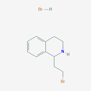 molecular formula C11H15Br2N B14495844 1-(2-Bromoethyl)-1,2,3,4-tetrahydroisoquinoline;hydrobromide CAS No. 63006-89-3
