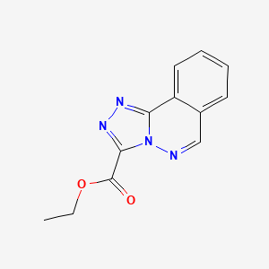 molecular formula C12H10N4O2 B14495858 Ethyl [1,2,4]triazolo[3,4-A]phthalazine-3-carboxylate CAS No. 63677-40-7