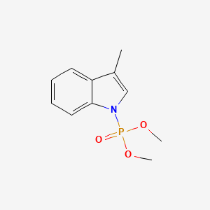 molecular formula C11H14NO3P B14495871 Dimethyl (3-methyl-1H-indol-1-yl)phosphonate CAS No. 64794-84-9