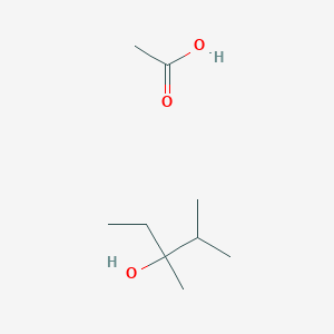 molecular formula C9H20O3 B14495878 Acetic acid;2,3-dimethylpentan-3-ol CAS No. 63553-17-3