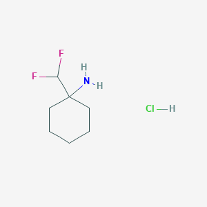 molecular formula C7H14ClF2N B1449590 1-(Difluoromethyl)cyclohexan-1-amine hydrochloride CAS No. 1803592-79-1