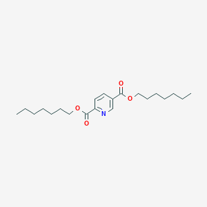 molecular formula C21H33NO4 B14495912 Diheptyl pyridine-2,5-dicarboxylate CAS No. 63597-08-0