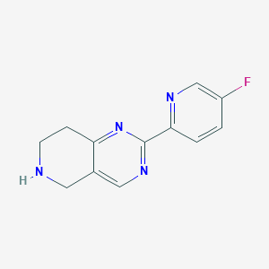 molecular formula C12H11FN4 B1449592 2-(5-Fluoropyridin-2-yl)-5,6,7,8-tetrahydropyrido[4,3-d]pyrimidine CAS No. 1715680-45-7