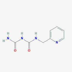 molecular formula C8H10N4O2 B14495951 N-[(Pyridin-2-yl)methyl]-2-imidodicarbonic diamide CAS No. 63118-39-8