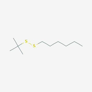 molecular formula C10H22S2 B14495973 1-(tert-Butyldisulfanyl)hexane CAS No. 64580-59-2