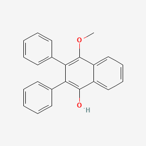 molecular formula C23H18O2 B14495986 4-Methoxy-2,3-diphenylnaphthalen-1-ol CAS No. 65514-42-3