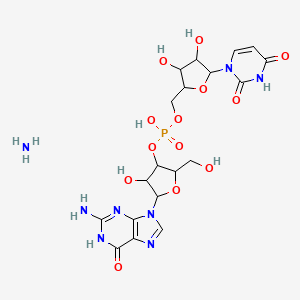 molecular formula C19H27N8O13P B1449602 Guanylyl(3'->5')uridine ammonium salt CAS No. 41547-83-5