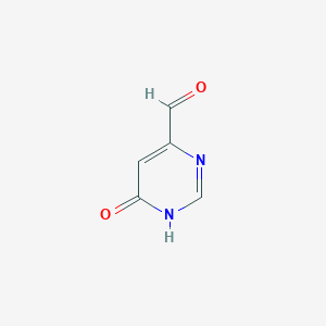 molecular formula C5H4N2O2 B1449604 6-Hydroxypyrimidine-4-carbaldehyde CAS No. 98136-87-9
