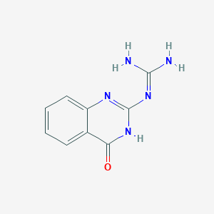 molecular formula C9H9N5O B1449609 N-(4-氧代-3,4-二氢喹唑啉-2-基)胍 CAS No. 62936-92-9