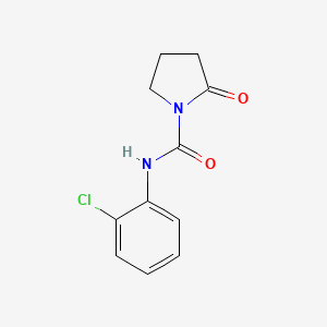 molecular formula C11H11ClN2O2 B14496137 N-(2-Chlorophenyl)-2-oxopyrrolidine-1-carboxamide CAS No. 63986-77-6