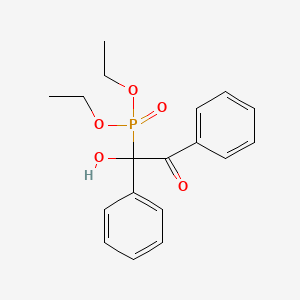 molecular formula C18H21O5P B14496148 Diethyl (1-hydroxy-2-oxo-1,2-diphenylethyl)phosphonate CAS No. 65601-38-9
