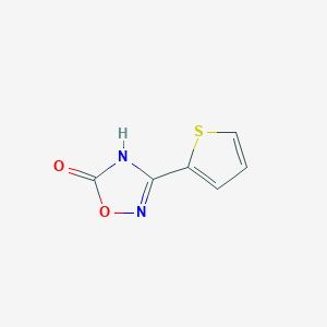 molecular formula C6H4N2O2S B1449617 3-(Thiophen-2-yl)-4,5-dihydro-1,2,4-oxadiazol-5-one CAS No. 35637-09-3