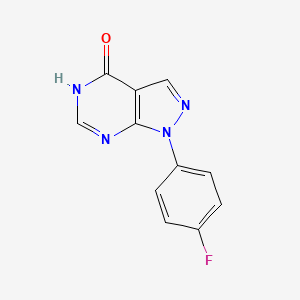 molecular formula C11H7FN4O B1449618 1-(4-fluorophenyl)-1,5-dihydro-4H-pyrazolo[3,4-d]pyrimidin-4-one CAS No. 289651-72-5