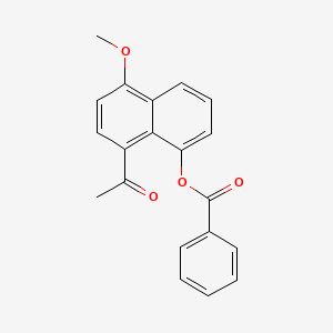 molecular formula C20H16O4 B14496284 8-Acetyl-5-methoxynaphthalen-1-yl benzoate CAS No. 64725-90-2