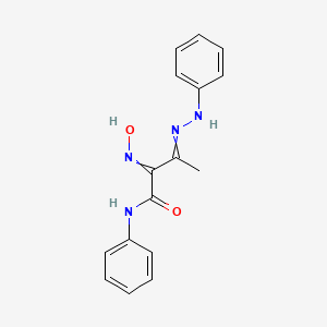 molecular formula C16H16N4O2 B1449629 Butanamide, 2-(hydroxyimino)-N-phenyl-3-(2-phenylhydrazinylidene)- CAS No. 6030-06-4