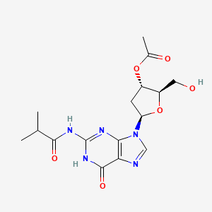 molecular formula C16H21N5O6 B1449630 N-Isobutyryl-3'-O-acetyl-2'-deoxyguanosine CAS No. 74925-81-8