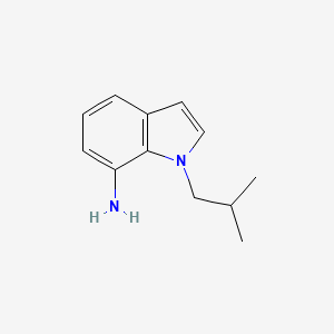 molecular formula C12H16N2 B1449631 1-(2-Methylpropyl)-1H-indol-7-amine CAS No. 1592996-96-7