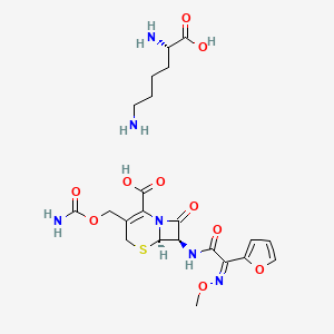 molecular formula C22H30N6O10S B14496334 Cefuroxime lysine CAS No. 65527-51-7