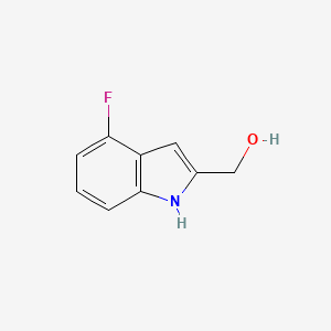 molecular formula C9H8FNO B1449634 (4-Fluoro-1H-indol-2-yl)methanol CAS No. 1890971-04-6