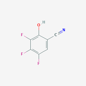 molecular formula C7H2F3NO B1449635 3,4,5-Trifluoro-2-hydroxybenzonitrile CAS No. 1891204-68-4