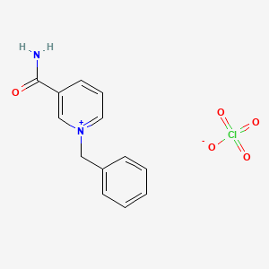 molecular formula C13H13ClN2O5 B14496360 Pyridinium, 3-(aminocarbonyl)-1-(phenylmethyl)-, perchlorate CAS No. 64890-07-9