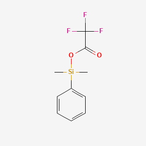 molecular formula C10H11F3O2Si B14496368 Dimethyl(phenyl)silyl trifluoroacetate CAS No. 62967-88-8